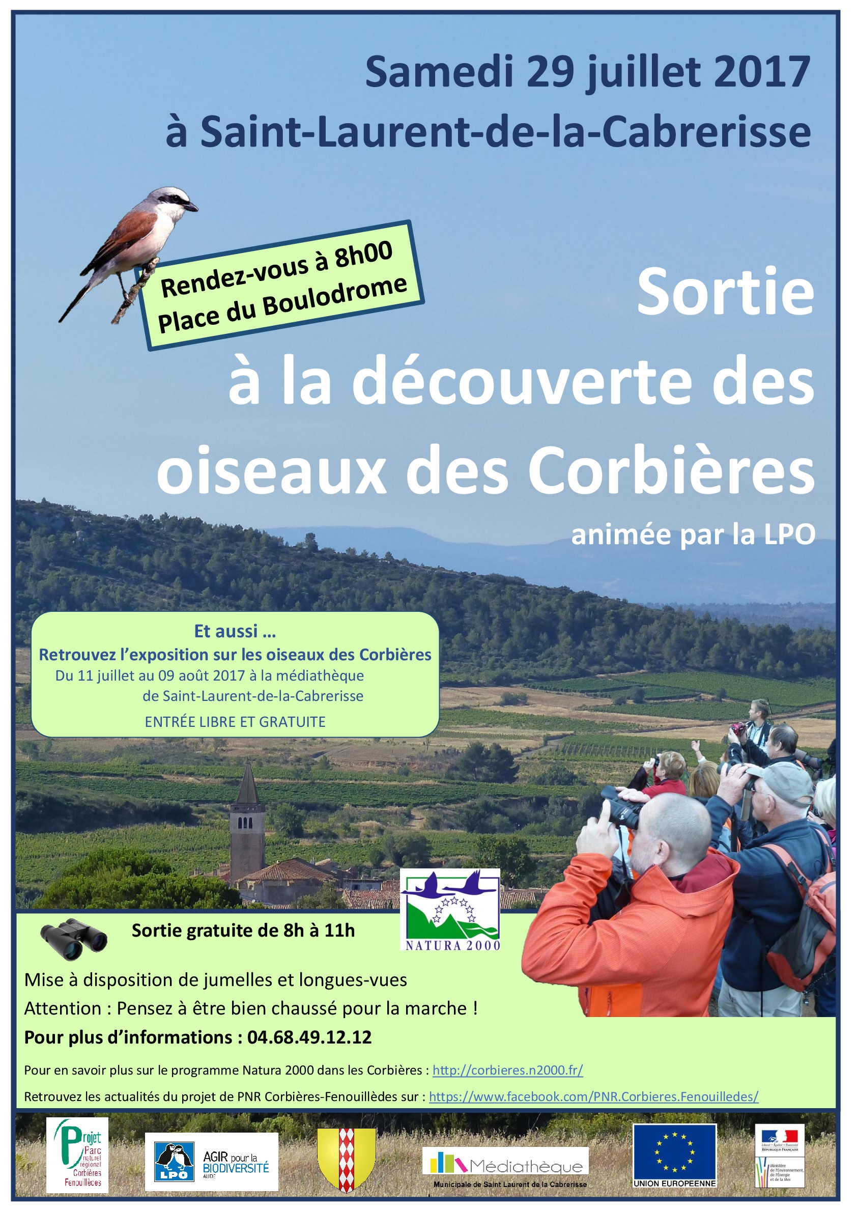Les oiseaux des Corbières à l'honneur cet été à Saint-Laurent-de-la ...